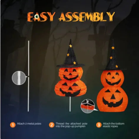 3ft LED Halloween Pumpkin Pop-Up (2-Pack)™