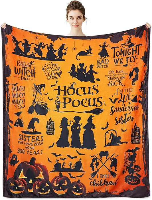 Witch Halloween Throw Blankets™